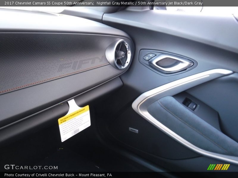 Nightfall Gray Metallic / 50th Anniversary Jet Black/Dark Gray 2017 Chevrolet Camaro SS Coupe 50th Anniversary