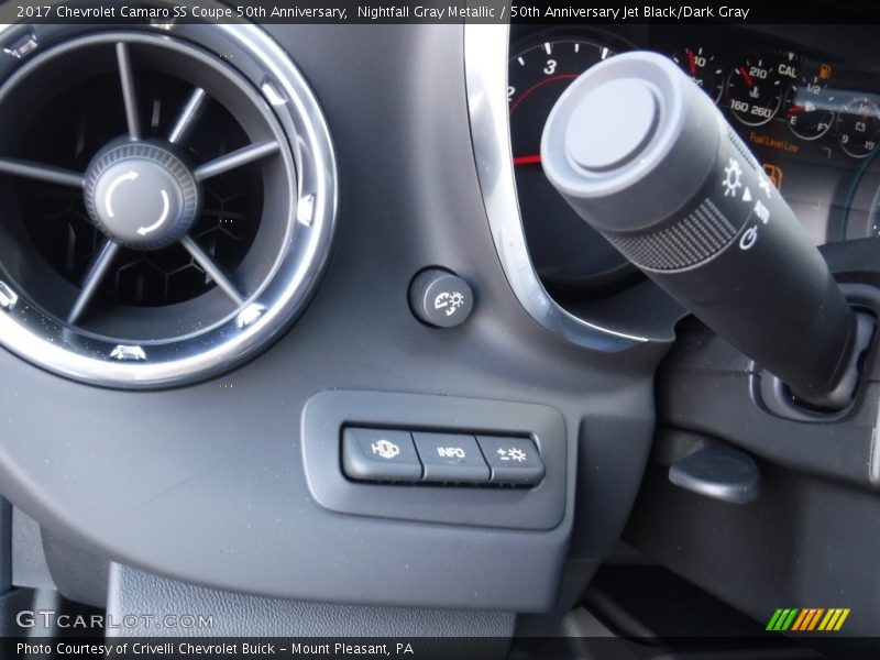 Nightfall Gray Metallic / 50th Anniversary Jet Black/Dark Gray 2017 Chevrolet Camaro SS Coupe 50th Anniversary
