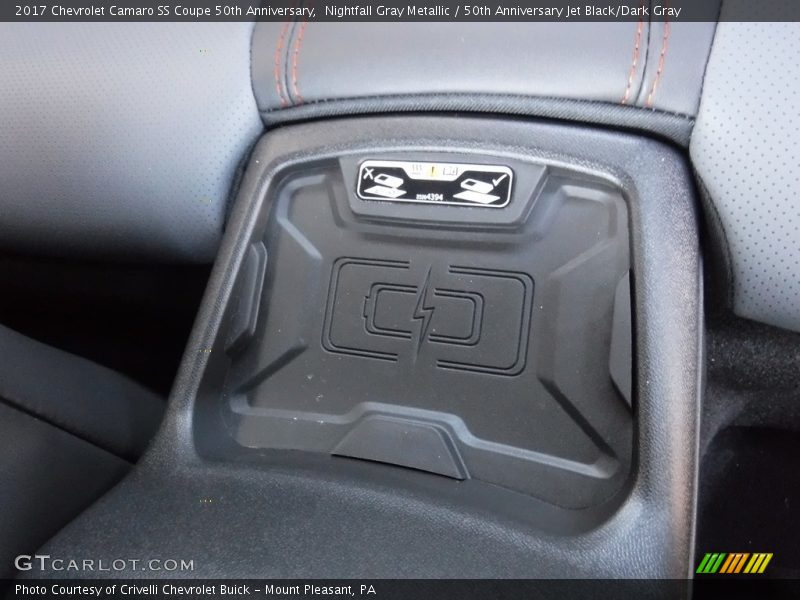 Nightfall Gray Metallic / 50th Anniversary Jet Black/Dark Gray 2017 Chevrolet Camaro SS Coupe 50th Anniversary