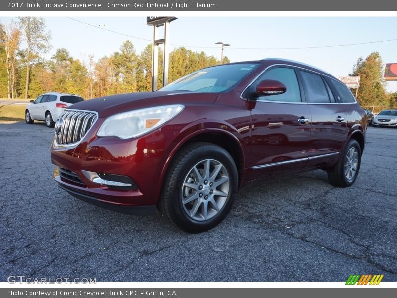 Crimson Red Tintcoat / Light Titanium 2017 Buick Enclave Convenience