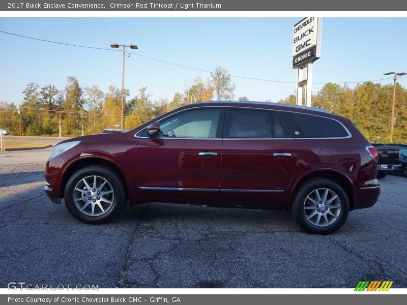 Crimson Red Tintcoat / Light Titanium 2017 Buick Enclave Convenience