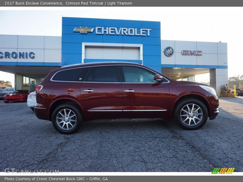Crimson Red Tintcoat / Light Titanium 2017 Buick Enclave Convenience