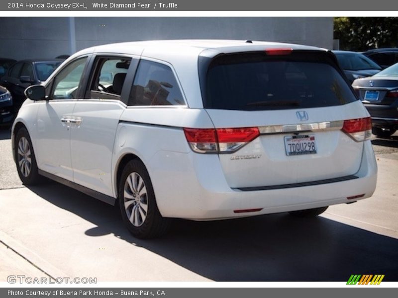 White Diamond Pearl / Truffle 2014 Honda Odyssey EX-L