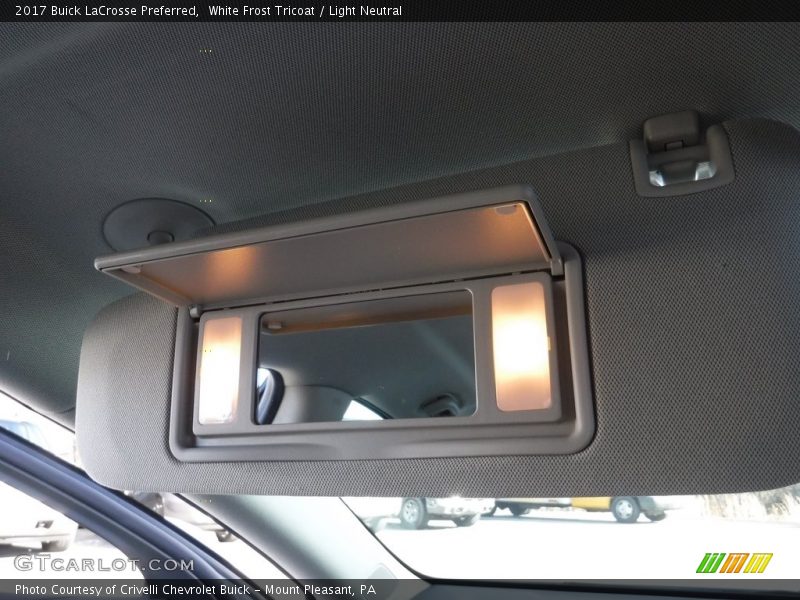 White Frost Tricoat / Light Neutral 2017 Buick LaCrosse Preferred