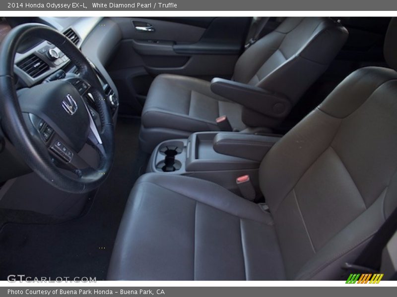 White Diamond Pearl / Truffle 2014 Honda Odyssey EX-L