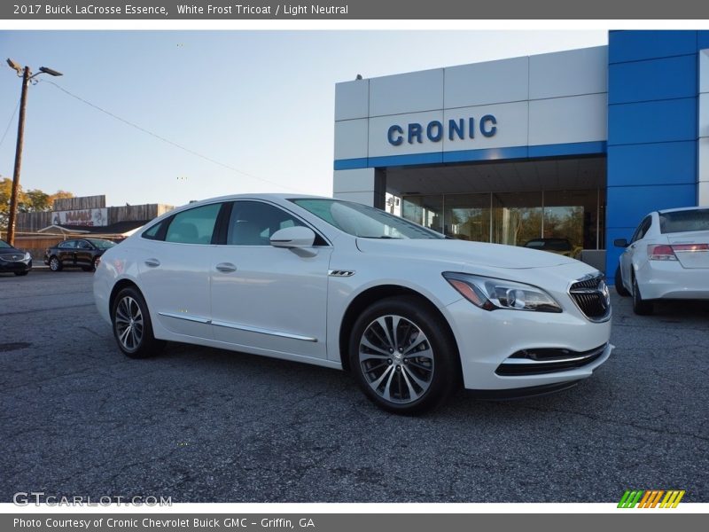 White Frost Tricoat / Light Neutral 2017 Buick LaCrosse Essence
