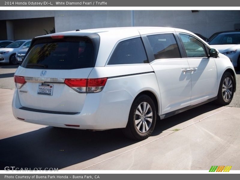 White Diamond Pearl / Truffle 2014 Honda Odyssey EX-L