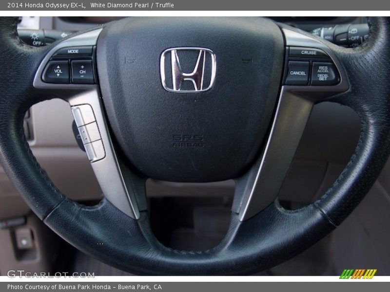 White Diamond Pearl / Truffle 2014 Honda Odyssey EX-L