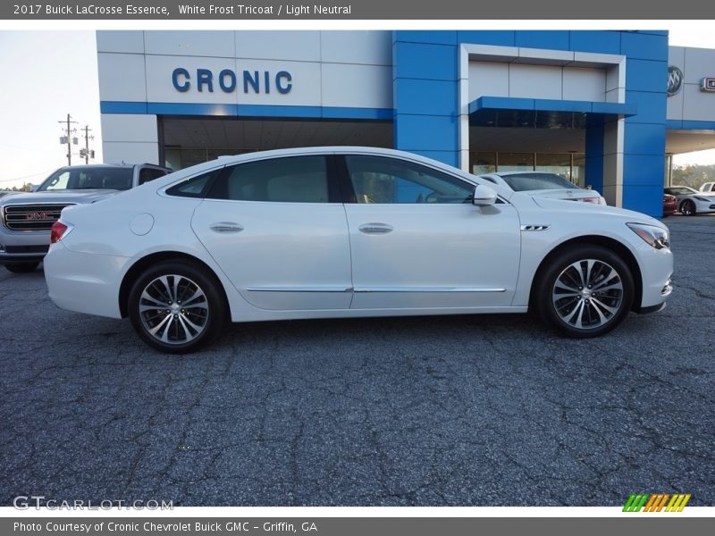 White Frost Tricoat / Light Neutral 2017 Buick LaCrosse Essence