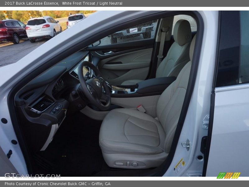 White Frost Tricoat / Light Neutral 2017 Buick LaCrosse Essence