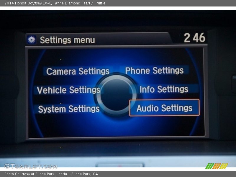 White Diamond Pearl / Truffle 2014 Honda Odyssey EX-L