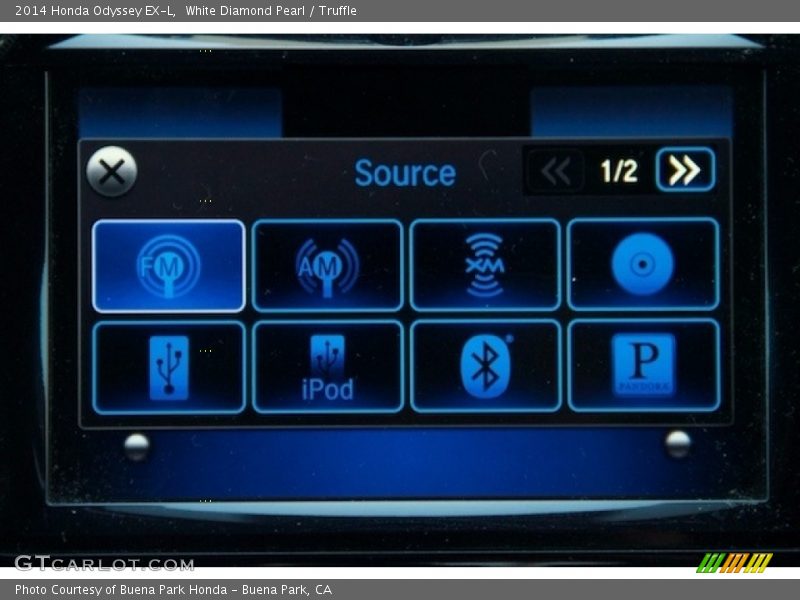 White Diamond Pearl / Truffle 2014 Honda Odyssey EX-L