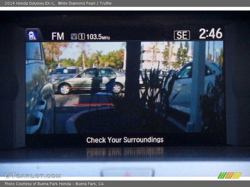 White Diamond Pearl / Truffle 2014 Honda Odyssey EX-L