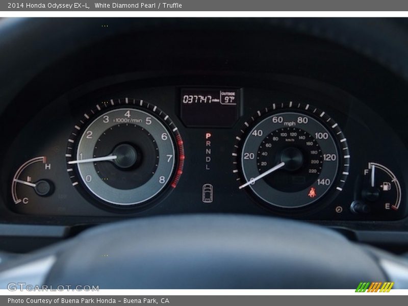 White Diamond Pearl / Truffle 2014 Honda Odyssey EX-L