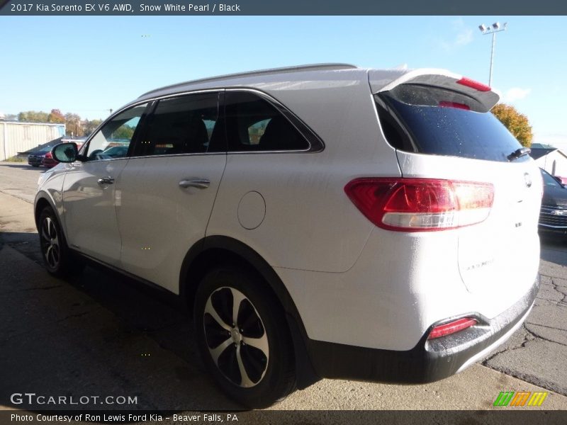 Snow White Pearl / Black 2017 Kia Sorento EX V6 AWD