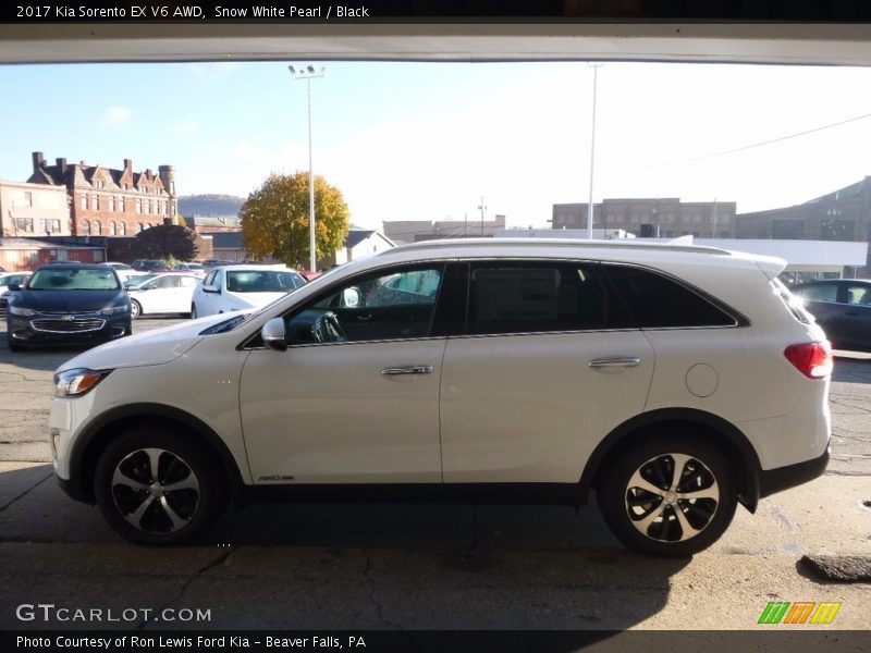 Snow White Pearl / Black 2017 Kia Sorento EX V6 AWD