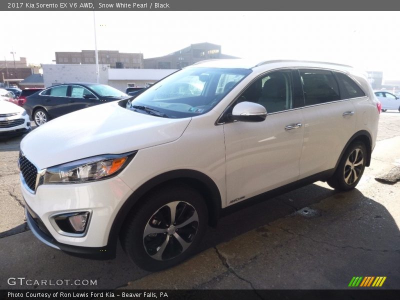 Snow White Pearl / Black 2017 Kia Sorento EX V6 AWD
