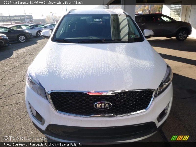 Snow White Pearl / Black 2017 Kia Sorento EX V6 AWD
