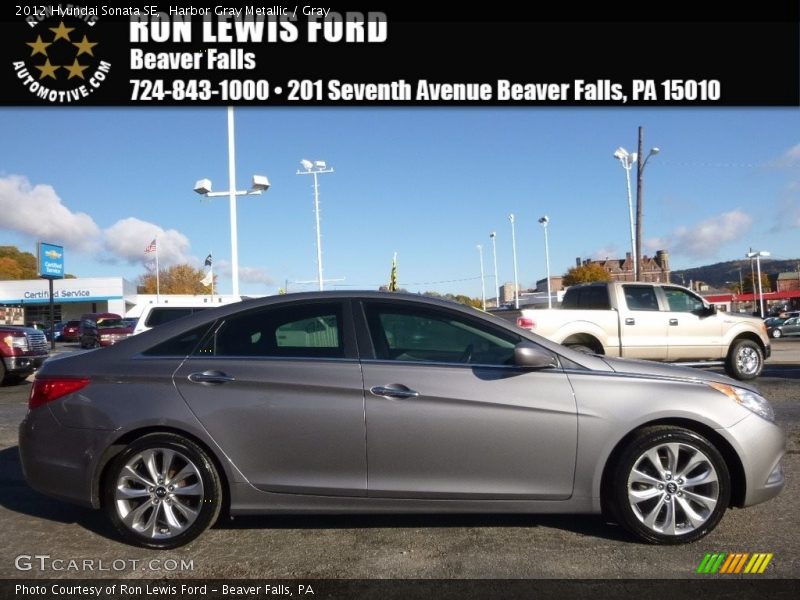 Harbor Gray Metallic / Gray 2012 Hyundai Sonata SE