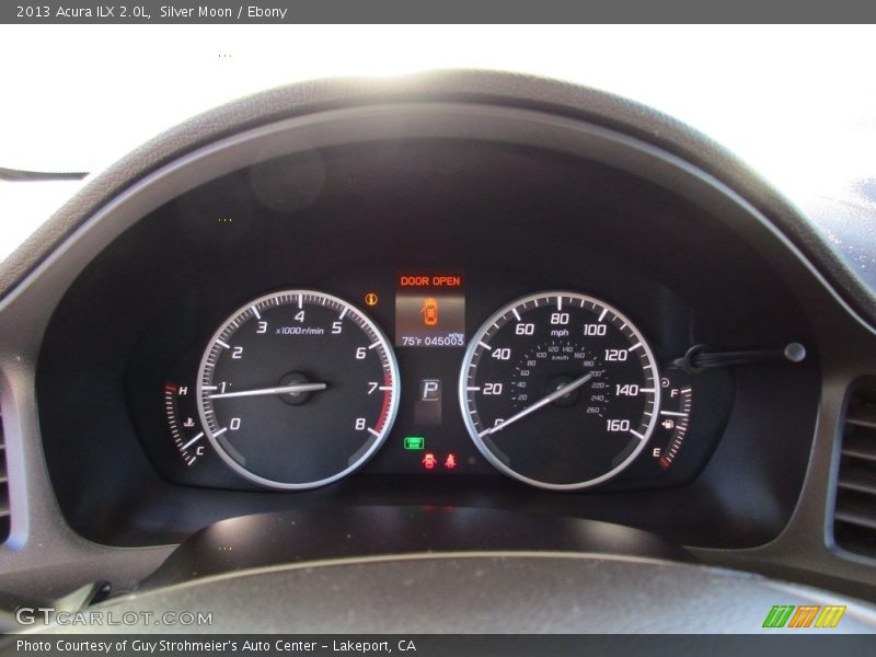 Silver Moon / Ebony 2013 Acura ILX 2.0L
