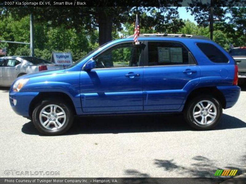 Smart Blue / Black 2007 Kia Sportage EX V6