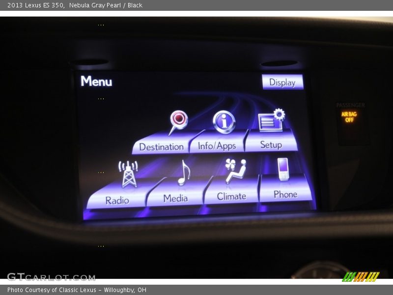 Nebula Gray Pearl / Black 2013 Lexus ES 350