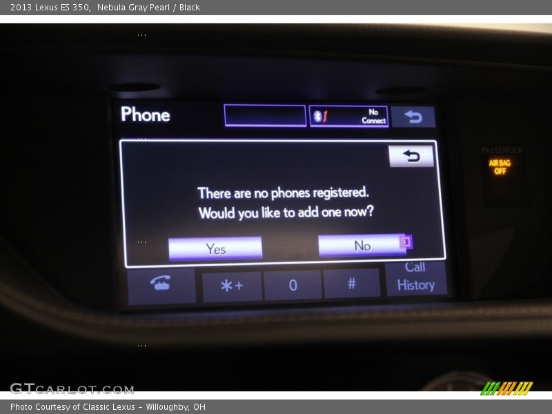 Nebula Gray Pearl / Black 2013 Lexus ES 350