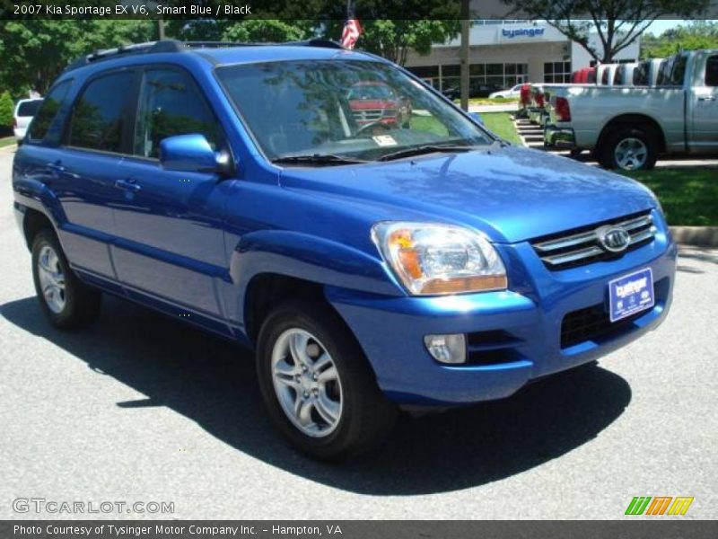 Smart Blue / Black 2007 Kia Sportage EX V6