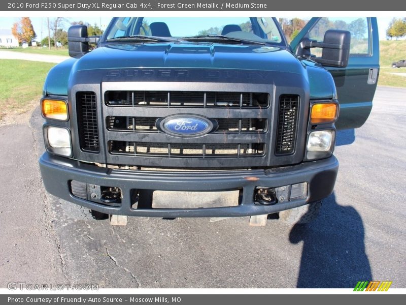 Forest Green Metallic / Medium Stone 2010 Ford F250 Super Duty XL Regular Cab 4x4