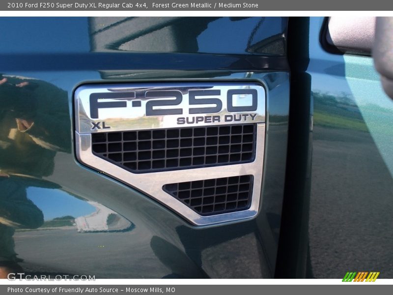 Forest Green Metallic / Medium Stone 2010 Ford F250 Super Duty XL Regular Cab 4x4