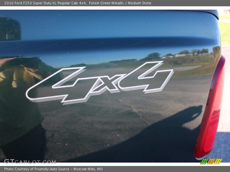 Forest Green Metallic / Medium Stone 2010 Ford F250 Super Duty XL Regular Cab 4x4