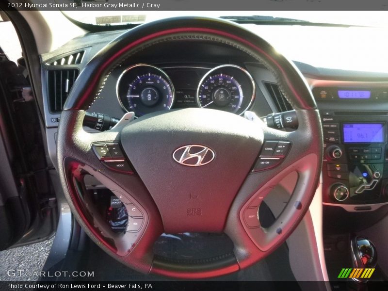 Harbor Gray Metallic / Gray 2012 Hyundai Sonata SE