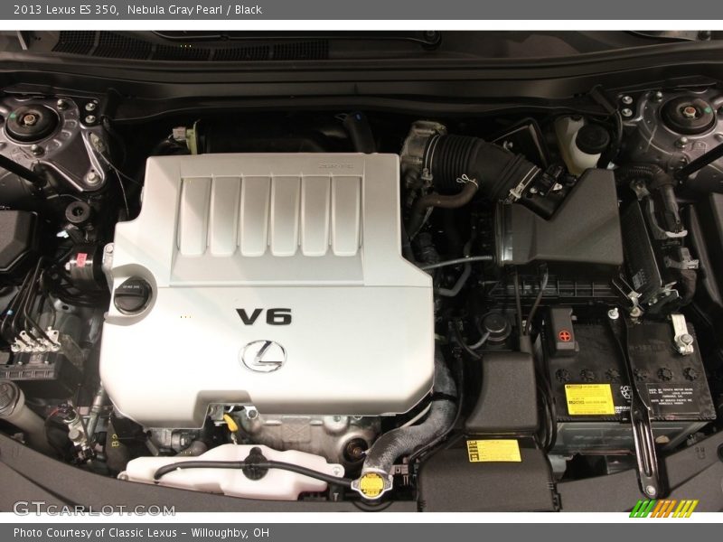 Nebula Gray Pearl / Black 2013 Lexus ES 350