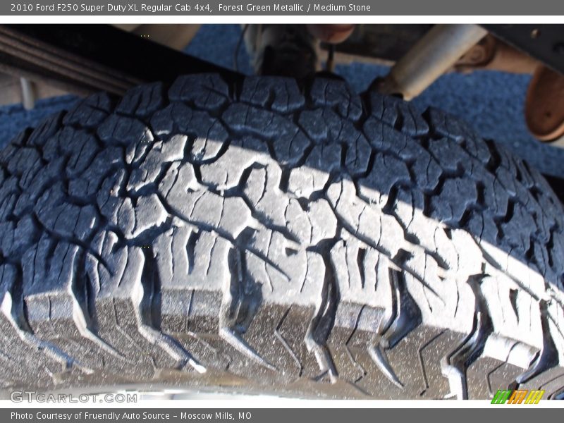 Forest Green Metallic / Medium Stone 2010 Ford F250 Super Duty XL Regular Cab 4x4
