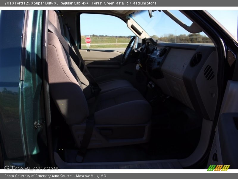 Forest Green Metallic / Medium Stone 2010 Ford F250 Super Duty XL Regular Cab 4x4
