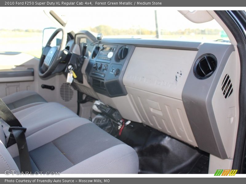 Forest Green Metallic / Medium Stone 2010 Ford F250 Super Duty XL Regular Cab 4x4