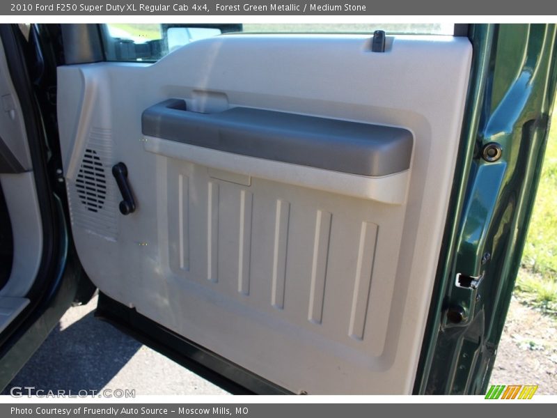 Forest Green Metallic / Medium Stone 2010 Ford F250 Super Duty XL Regular Cab 4x4