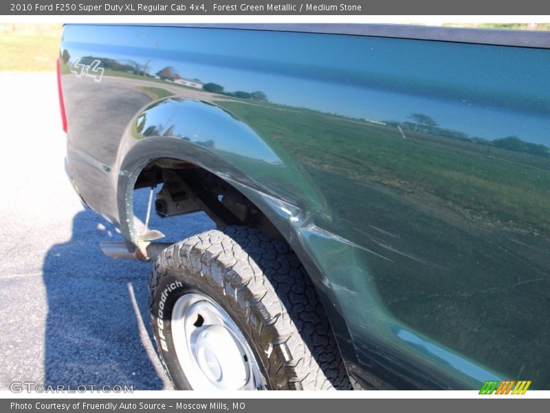 Forest Green Metallic / Medium Stone 2010 Ford F250 Super Duty XL Regular Cab 4x4