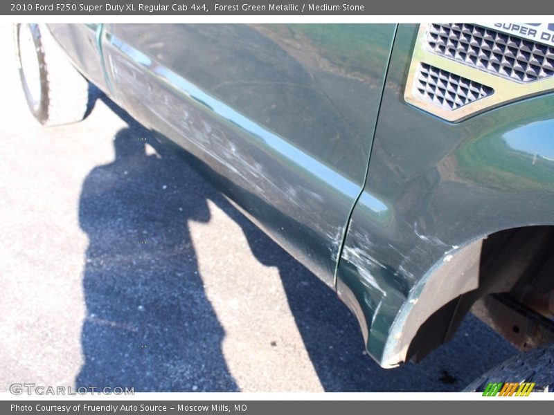 Forest Green Metallic / Medium Stone 2010 Ford F250 Super Duty XL Regular Cab 4x4