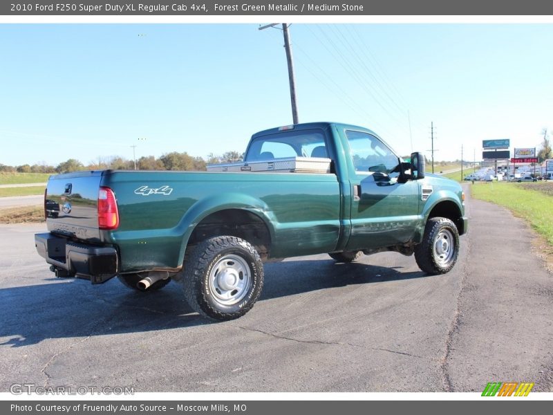 Forest Green Metallic / Medium Stone 2010 Ford F250 Super Duty XL Regular Cab 4x4