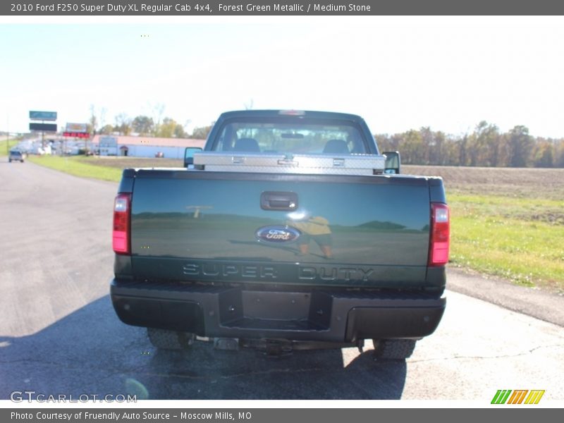 Forest Green Metallic / Medium Stone 2010 Ford F250 Super Duty XL Regular Cab 4x4
