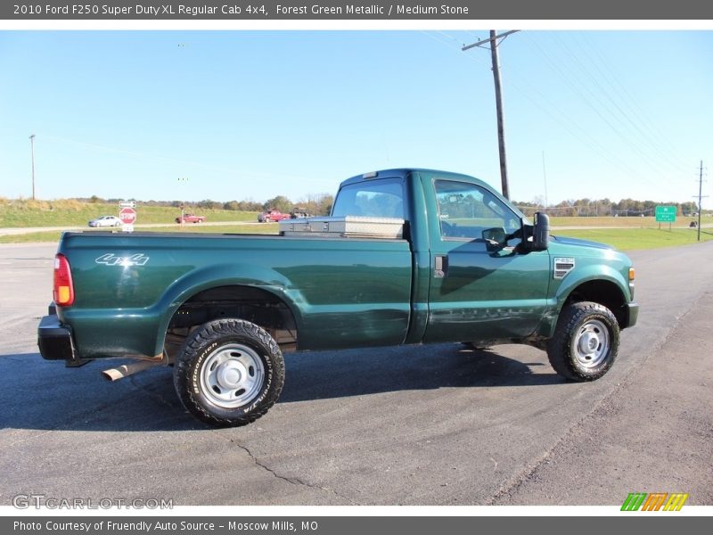 Forest Green Metallic / Medium Stone 2010 Ford F250 Super Duty XL Regular Cab 4x4