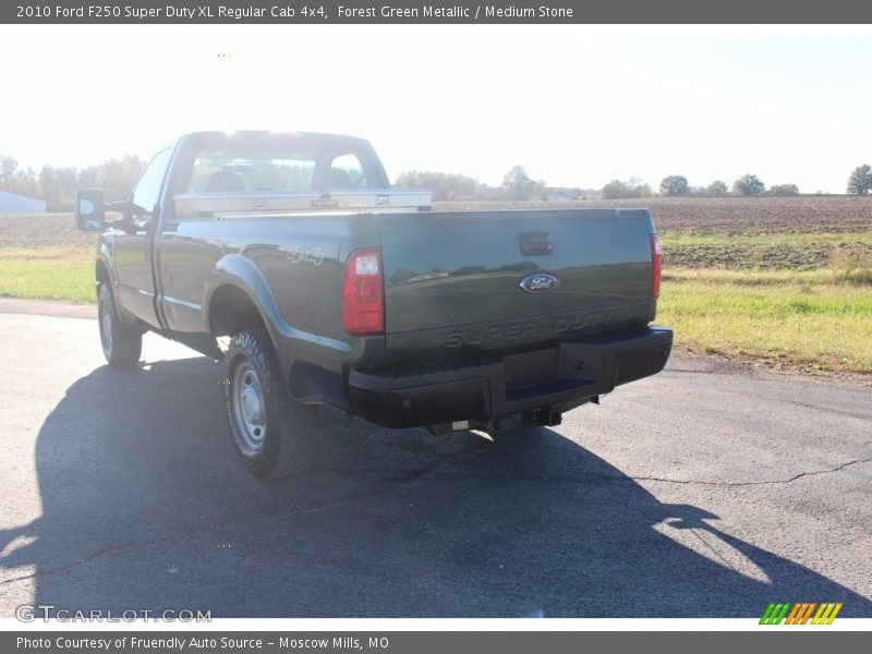 Forest Green Metallic / Medium Stone 2010 Ford F250 Super Duty XL Regular Cab 4x4