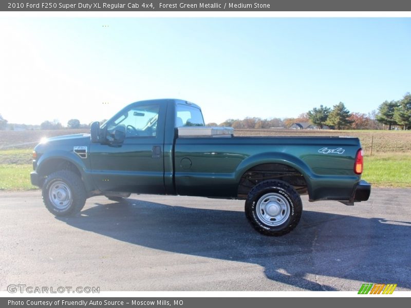 Forest Green Metallic / Medium Stone 2010 Ford F250 Super Duty XL Regular Cab 4x4