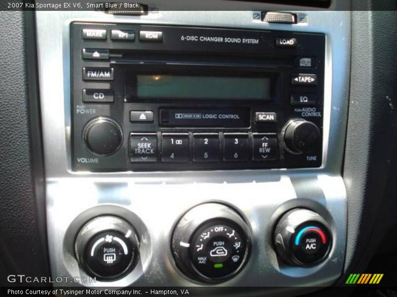 Smart Blue / Black 2007 Kia Sportage EX V6