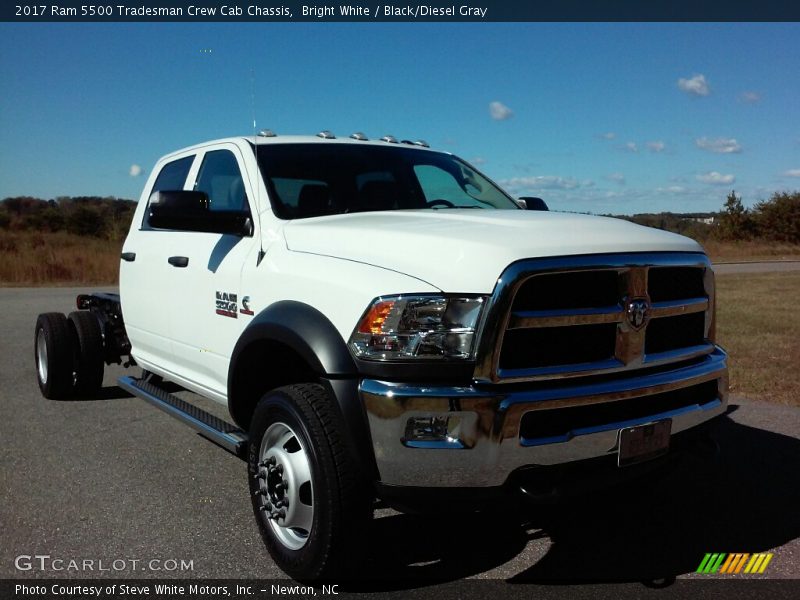 Bright White / Black/Diesel Gray 2017 Ram 5500 Tradesman Crew Cab Chassis