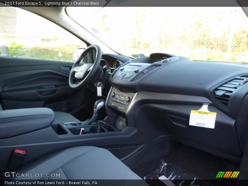 Lightning Blue / Charcoal Black 2017 Ford Escape S