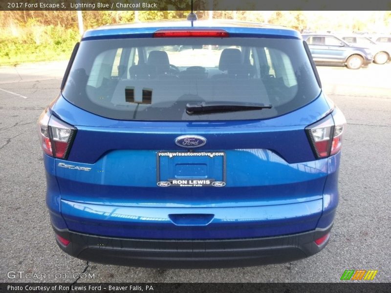 Lightning Blue / Charcoal Black 2017 Ford Escape S
