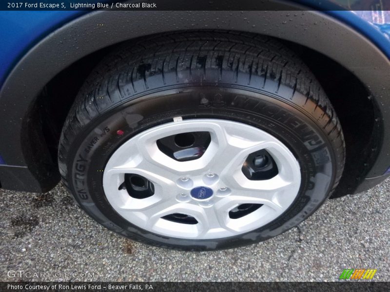Lightning Blue / Charcoal Black 2017 Ford Escape S