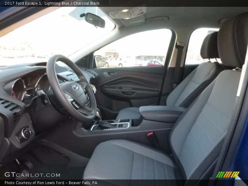 Lightning Blue / Charcoal Black 2017 Ford Escape S